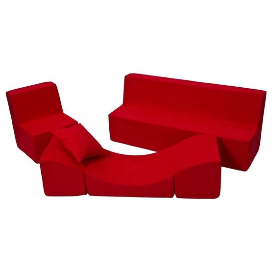 Lekkuddar - Möbelset Med Stol, Soffa Och Bord