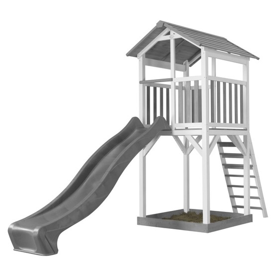 AXI Axi - Beach Tower Grå/Vit - Grå Rutschkana