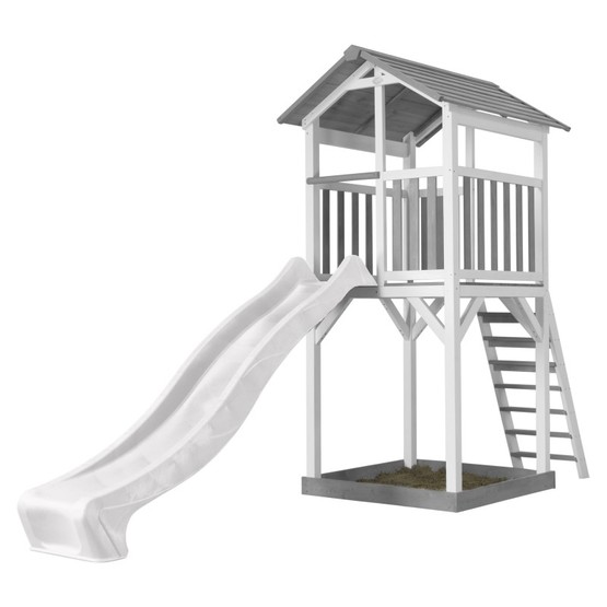 AXI Axi - Beach Tower Grå/Vit - Vit Rutschkana
