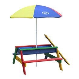 Axi - Sand/Vatten Lekbord Nick - Rainbow - Parasoll Rainbow