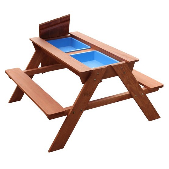 Sunny Step2 – Dave Sand & Water Picnic Table Brown