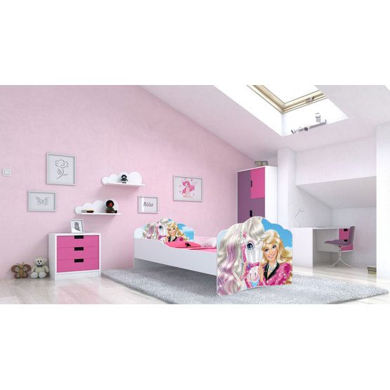 KOBI Barnsäng – Fala Med Madrass – Barbie – 140 x 70 Cm