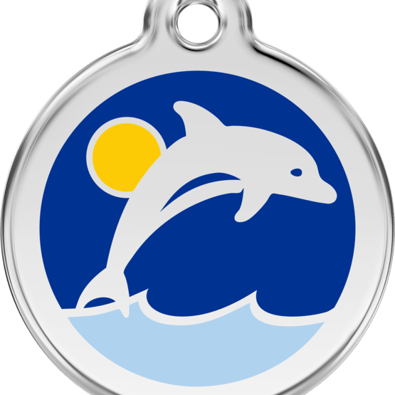Red Dingo - ID-bricka Skolväska Delfin Mörk Blå