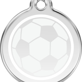 Red Dingo - ID-bricka Skolväska Fotboll Vit