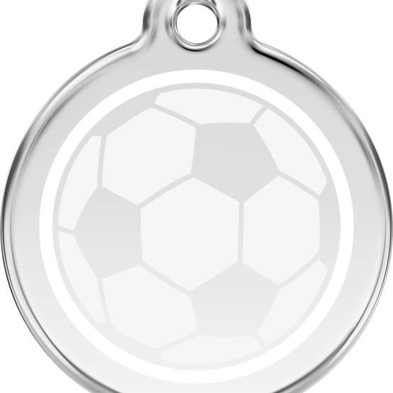 Red Dingo – ID-bricka Skolväska Fotboll Vit