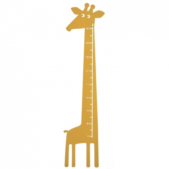Roommate - Mätsticka - Giraffe Measure Yellow