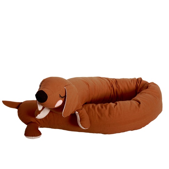 Roommate - Gosedjur - Lazy Long Dog, Brown