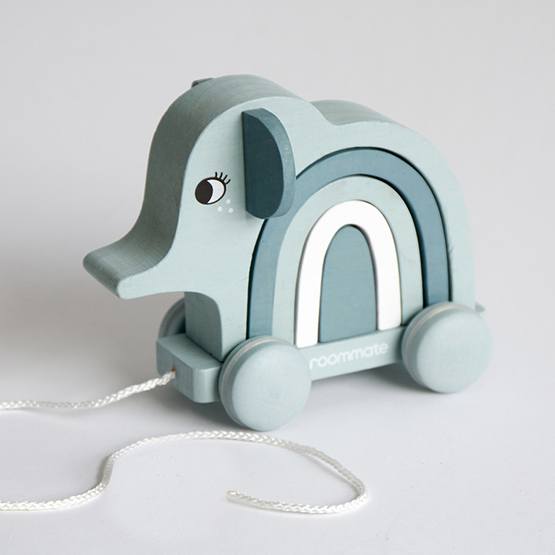 Roommate – Dragdjur – Elephant Pull-Along & Stacking Toy