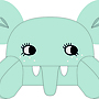 Roommate - Kudde - Pram Cushion - Elephant