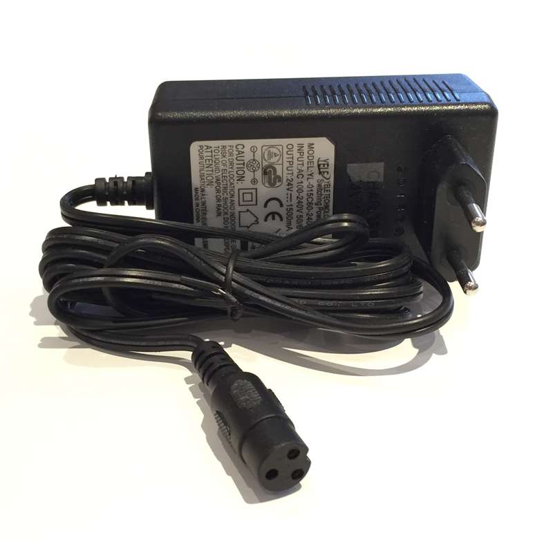 Laddare 24V 1,5 A Till Elscooter Och Minimoto