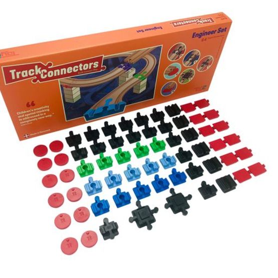 TOY2 Toy2 – Track Connector – Tågebanedelar – Engineer Set – Medium
