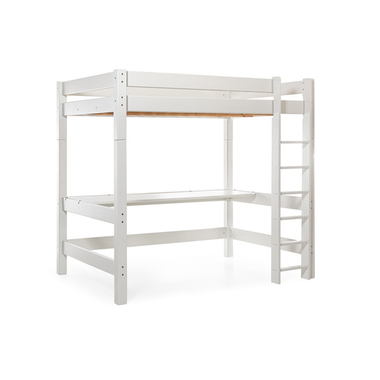 fööniks - väldigt hög loftsäng 120x200 cm - rak stege