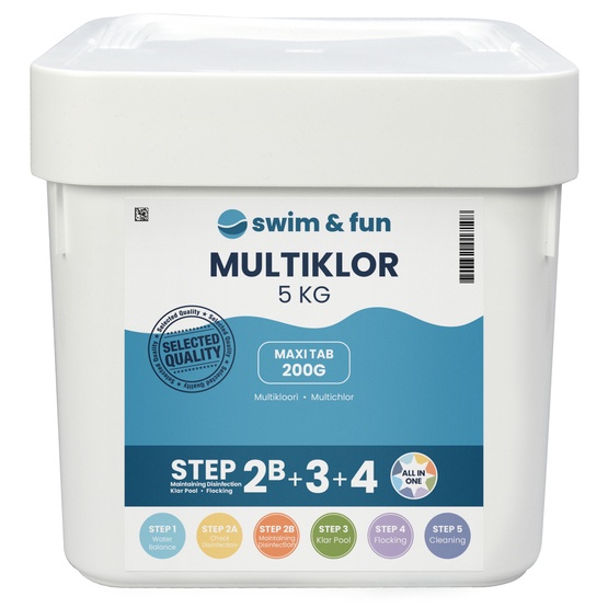 Swim And Fun – MultiKlor Maxi Tab 200 g 5 kg