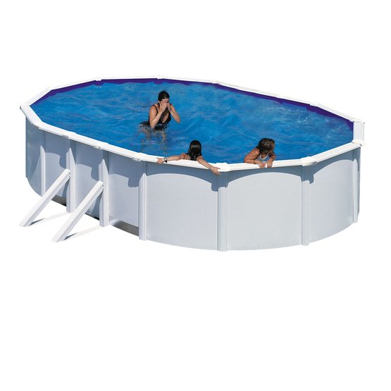 Swim And Fun - Basic Pool Oval 730 x 375 x 120 cm, White