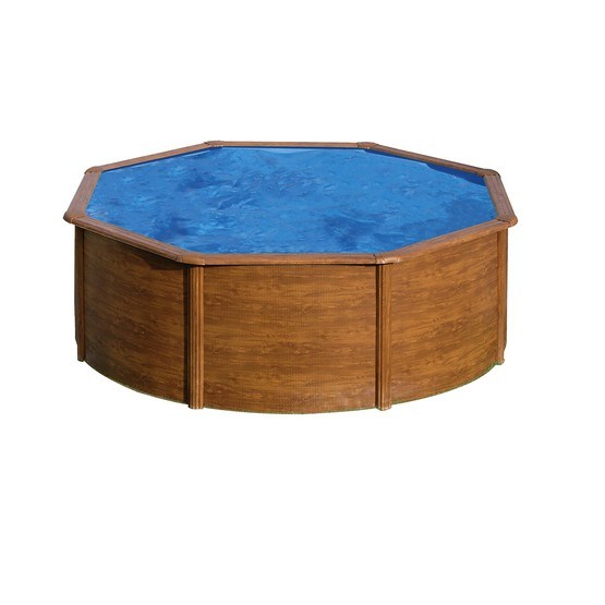 Swim And Fun - Basic Pool Round Ø460 x 120 cm, Brown