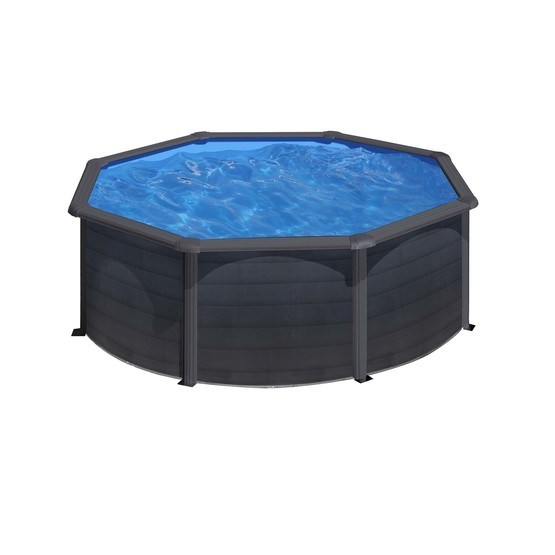Swim And Fun – Basic Pool Round Ø460 x 120 cm Black Graphite