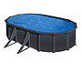 Swim And Fun - Basic Pool Oval 500 x 300 x 120 cm, Black Graphite