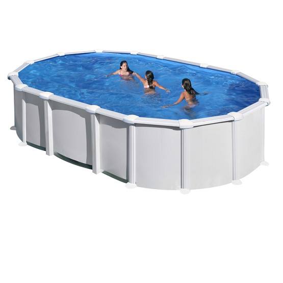 Swim And Fun - Basic Pool Oval 730 x 375 x 132 cm, White