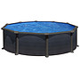 Swim And Fun - Basic Pool Round Deep Black Graphite