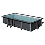 Swim And Fun - Composite Pool Rectangular 606 x 326 x 124 cm, Black Graphite
