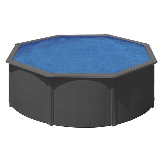 Swim And Fun – Basic Pool Round Ø360 x 120 cm Anthracite Grey