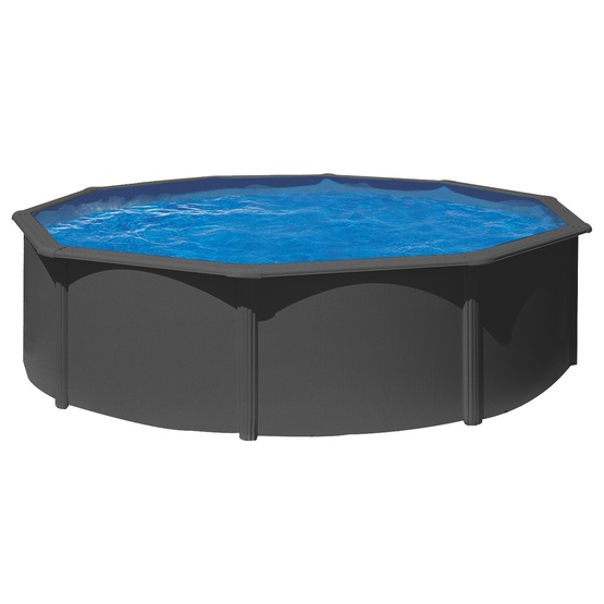 Swim And Fun - Basic Pool Round Ø460 x 120 cm, Anthracite Grey