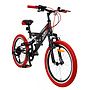AMIGO - Barncykel Fun Ride 20 Inch 33 Cm 7 Växlar Svart/Röd