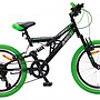 AMIGO - Barncykel Fun Ride 20 Inch 33 Cm 7 Växlar Svart/Grön