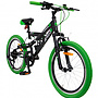 AMIGO - Barncykel Fun Ride 20 Inch 33 Cm 7 Växlar Svart/Grön