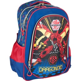 Bakugan - Backpack Dragonoid 20 X 35 X 46 Cm Blå/Röd