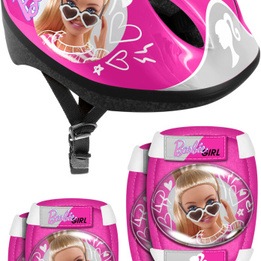Stamp - Barbie 5 Delar Skate Protection Rosa/Vit Storlek S