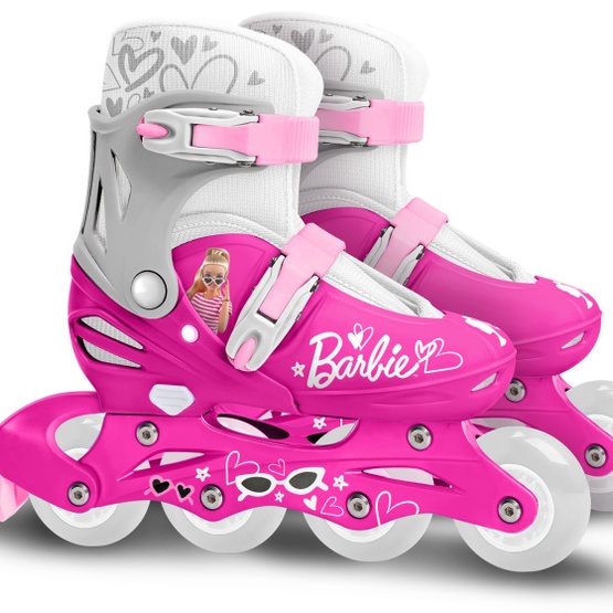 Barbie - Inline Skates Hardboot Justerbar Rosa Storlek 30-33