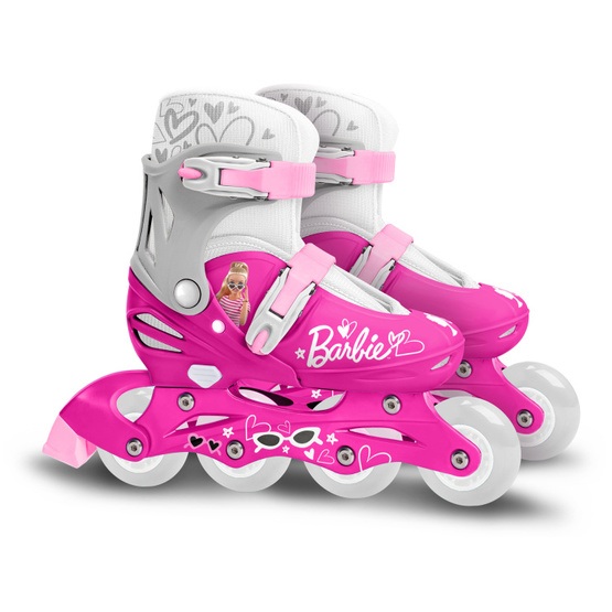 Barbie – Inline Skates Hardboot Justerbar Rosa Storlek 30-33