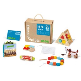 Tooky Toy - Educational Box Wooden Toys 19-24 Månader 25-Delar