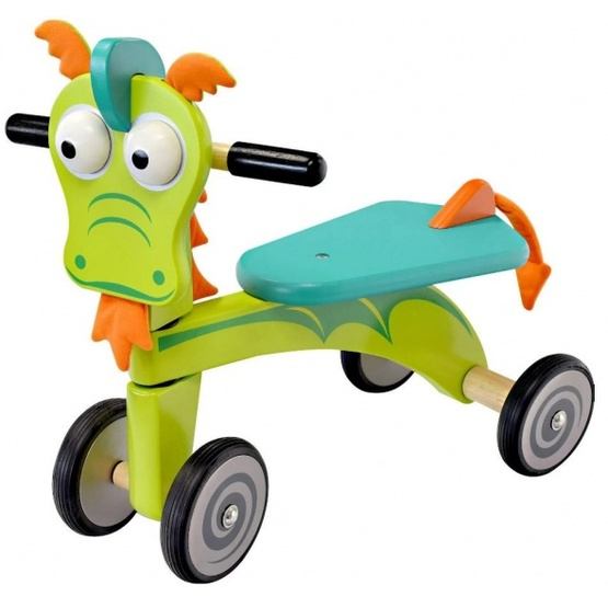 I'M Toy - Balanscykel - Loopfiets Draak Junior Grön/Blå