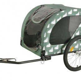 Vantly - Cykelvagn / Lastvagn - Hund 20 Tum Grå/Grön