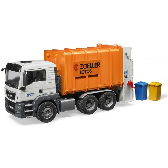 Bruder - Man Tgs Garbage Truck 1:16 Synthetic Orange (03762)