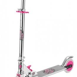 Xootz - Sparkcykel - Step Folding Led Wielen Fotbroms Rosa