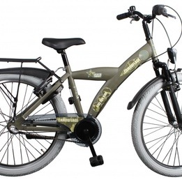 Bike Fun - Barncykel - Camouflage 20 Tum 3 Växlar Army Grön