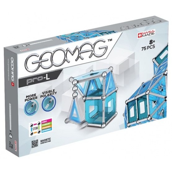 Geomag - Pro-L Blå / Silver 75-Piece