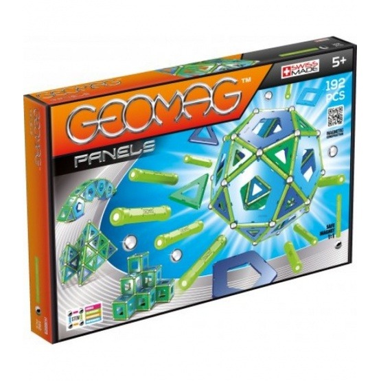 Geomag - Panels Silver / Grön / Blå 192-Piece
