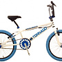 Bike Fun - BMX Cykel - Tornado 20 Tum Vit/Blå