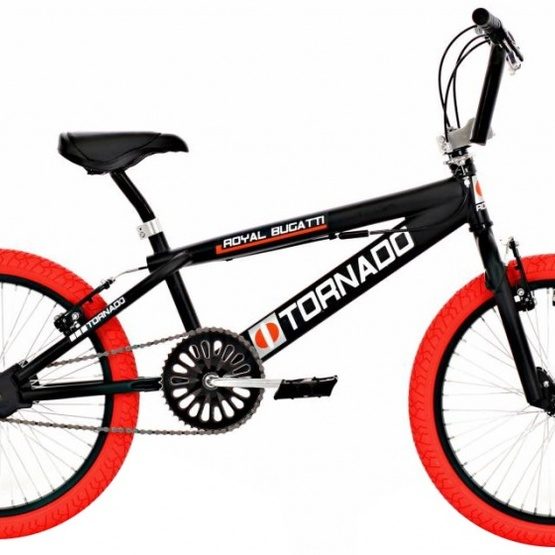 Bike Fun – BMX Cykel – Tornado 20 Tum Svart/Röd