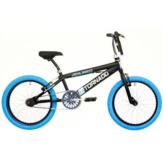 Bike Fun – BMX Cykel – Tornado 20 Tum Matte Svart/Blå