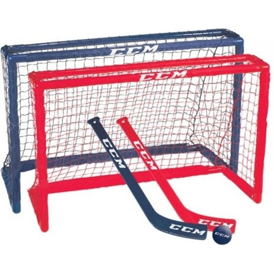 Ccm - Mini Hockey Set 81 X 53 X 30 Cm Junior Röd / Blå