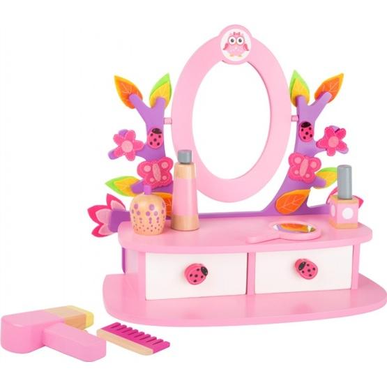 Small Foot - Colorful Wooden Makeup Table Rosa