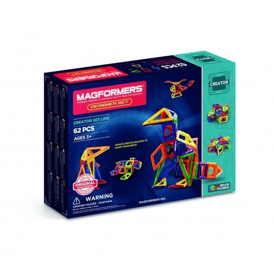 Magformers - Designer Set Of 62 Pieces