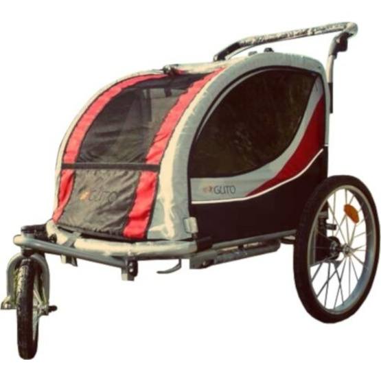 Amigo - Cykelvagn / Lastvagn - Deluxe 16 Tum Junior Svart/Röd