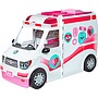 Barbie - Dockhus 2-In-1 Ambulance Girls 46 Cm Vit / Rosa