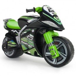 Injusa - Sparkmotorcykel Winner Kawasaki Svart / Grön
